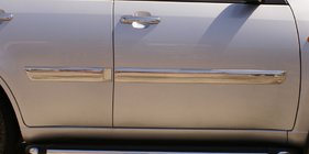 Chery Tiggo 1 2005–2016 Dverová lišta (nerez) fotografia 1