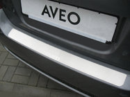Chevrolet Aveo T250 2005–2011 Nerezová lišta na zadný nárazník Nataniko fotografia 1