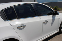Chevrolet Cruze 2009–2015 Okenné lišty (nerez) HB, Carmos – turecká nehrdzavejúca oceľ fotografia 1