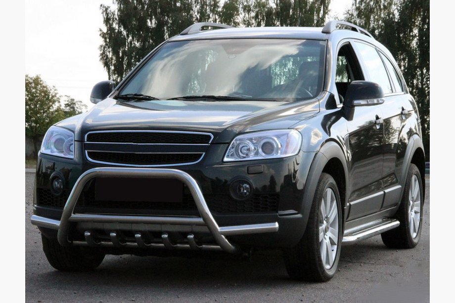 Chevrolet Captiva 2006–2019 Predný ochranný rám WT003-Plus (nerez) Image