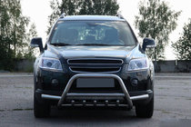 Chevrolet Captiva 2006–2019 Predný ochranný rám WT003-Plus (nerez) fotografia 2