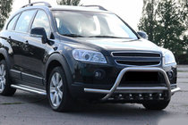 Chevrolet Captiva 2006–2019 Predný ochranný rám WT003-Plus (nerez) fotografia 3