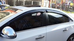 Chevrolet Cruze 2009–2015 Okenné lišty (nerez) HB, Carmos – turecká nehrdzavejúca oceľ fotografia 2