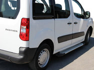 Peugeot Partner Tepee 2008–2018 Bočné nášľapy Allmond Grey (2 ks, hliník) fotografia 5