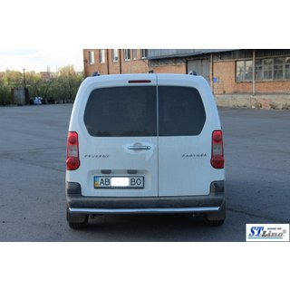 Zadný ochranný rám AK002 (nerez) Peugeot Partner Tepee 2008–2018 fotografia 2