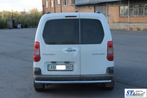 Peugeot Partner Tepee 2008–2018 Zadný ochranný rám AK002 (nerez) fotografia 2
