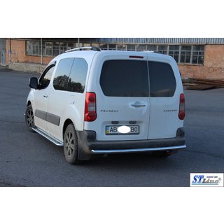 Zadný ochranný rám AK002 (nerez) Peugeot Partner Tepee 2008–2018 fotografia 3