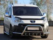 Peugeot Partner Tepee 2008–2018 Predný ochranný rám WT003-Plus (nerez) fotografia 1