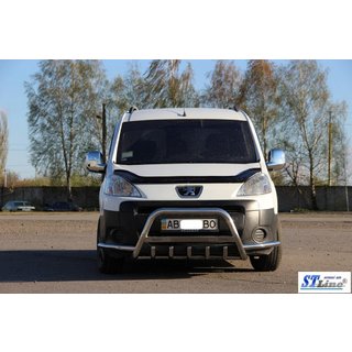 Predný ochranný rám WT003-Plus (nerez) Citroen Berlingo 2008–2018 fotografia 3