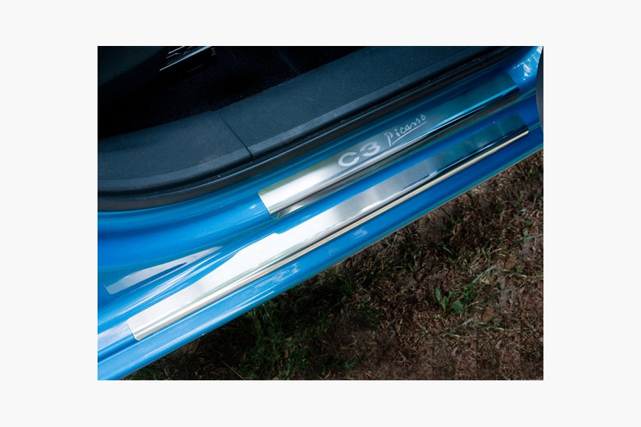 Citroen C-3 Picasso 2010–2017 Nerezové kryty prahov Natanika Premium (8 ks) Image