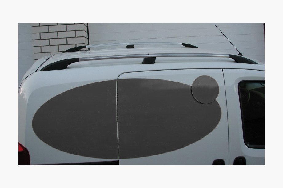 Fiat Fiorino/Qubo 2008–2024 Strešné lyžiny, chrómové Plastové pätky Image