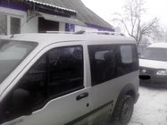 Ford Connect 2002–2006 Chrómové strešné lyžiny fotografia 3