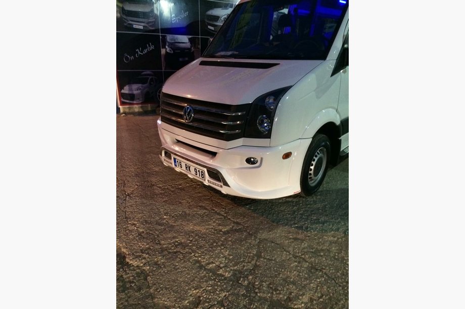 Volkswagen Crafter 2006–2016 Spojlerová lišta predného nárazníka 2012↗ (Sport-3, na lakovanie) Fotografia 10