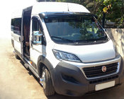 Fiat Ducato 2006–2025 Slnečná clona na čelné sklo (čierny lesk, 5 mm) fotografia 1