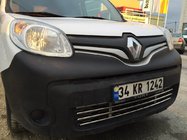 Renault Kangoo 2008–2020 Jednodielna mriežka do nárazníka (nerez) fotografia 2