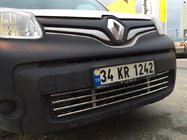 Renault Kangoo 2008–2020 Jednodielna mriežka do nárazníka (nerez) fotografia 3