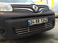 Renault Kangoo 2008–2020 Jednodielna mriežka do nárazníka (nerez) fotografia 6
