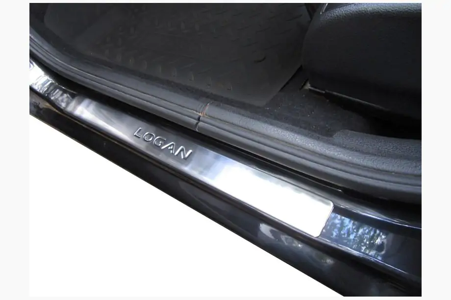 Dacia Logan I 2008–2012 Nerezové prahové lišty OmsaLine (4 ks) Image