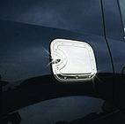 Renault Logan I 2005–2008 Nerezový kryt dvierok palivovej nádrže fotografia 1