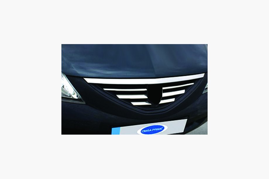 Dacia Logan MCV 2004–2014 Nerezové lišty na prednú mriežku Image