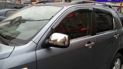Daihatsu Terios 2006–2017 Chromové kryty spätných zrkadiel (2 ks, nerez) fotografia 5