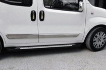 Fiat Fiorino/Qubo 2008–2024 Bočné nášľapy Allmond Grey (2 ks, hliník) fotografia 1