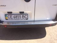 Fiat Doblo I 2001–2005 Nerezová lišta na zadný nárazník s ohybom Nataniko (nerez) fotografia 2