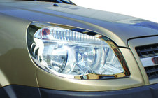 Fiat Doblo I 2005–2010 Kryty svetlometov (2 ks, nehrdzavejúca oceľ) fotografia 1