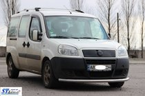Fiat Doblo I 2005–2010 Predný ochranný rám ST008 (2 ks, nerez) fotografia 3