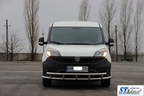 Fiat Doblo II 2010–2022 Predný ochranný rám ST016-3 (nerez.) 51/51 mm fotografia 3