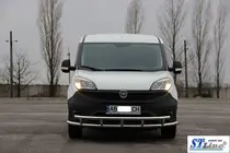 Fiat Doblo II 2010–2022 Predný ochranný rám ST016-3 (nerez.) fotografia 3