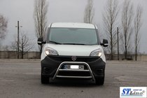 Fiat Doblo II 2010–2022 Predný ochranný rám WT022 (nerez) fotografia 2