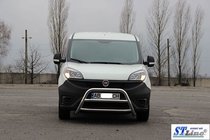 Fiat Doblo II 2010–2022 Predný ochranný rám WT022 (nerez) fotografia 4