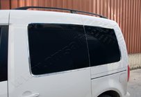 Volkswagen Caddy 2004–2010 Rámy zadných okien (12 ks, nerez) fotografia 1