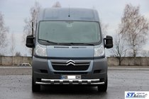 Fiat Ducato 2006–2025 Predný ochranný rám ST015 (nerez) fotografia 2