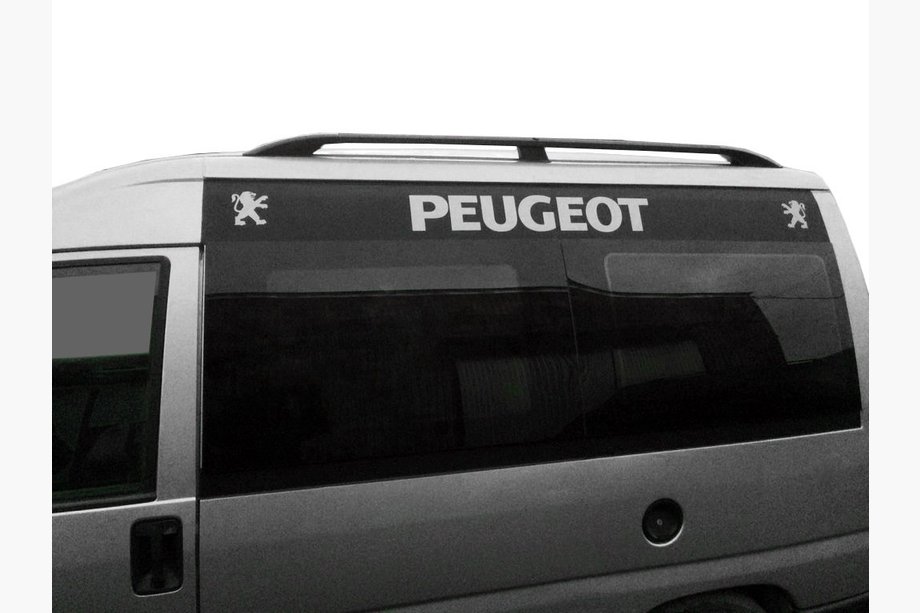 Citroen Jumpy 1996–2007 Čierne strešné lyžiny Krátky rázvor, plastové pätky Image