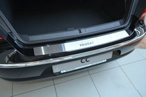 Volkswagen Passat CC 2008–2017 Natanika nerezový kryt zadného nárazníka fotografia 1
