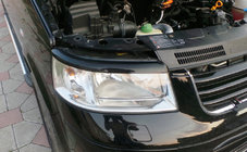 Volkswagen T5 Multivan 2003–2010 Mračítka na svetlá (2 ks, plast, čierne) Matná čierna fotografia 3