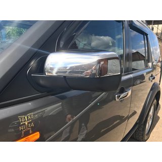 Nerezové chrómové kryty spätných zrkadiel (2 ks) Range Rover III L322 2002–2012 fotografia 3