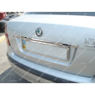 Chrómová lišta nad ŠPZ (nerez) Skoda Octavia II A5 2006–2010 fotografia 1