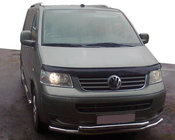 Volkswagen T5 Multivan 2003–2010 Predný dvojitý ochranný rám 60/48 mm (nerez) 60 x 60 mm fotografia 1