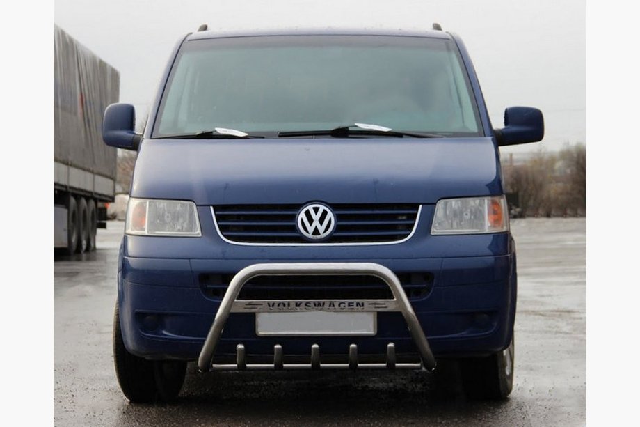 Volkswagen T5 Multivan 2003–2010 Predný ochranný rám WT003 (nerez) Image