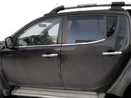 Mitsubishi L200 2006–2015 Okenné lišty (4 ks, nerez) fotografia 1