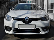 Renault Fluence 2009–2016 Lišty na mriežku nárazníka (2013↗, nerez) fotografia 1