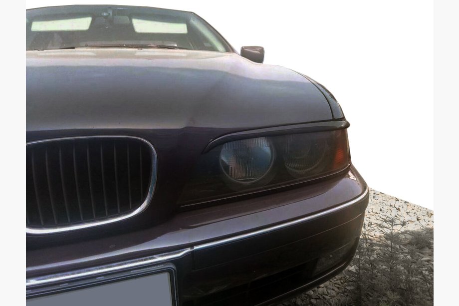 BMW 5. séria E39 1996–2003 Mračítka na svetlá (2 ks, čierne) Image