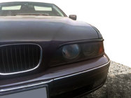 BMW 5. séria E39 1996–2003 Mračítka na svetlá (2 ks, čierne) fotografia 1