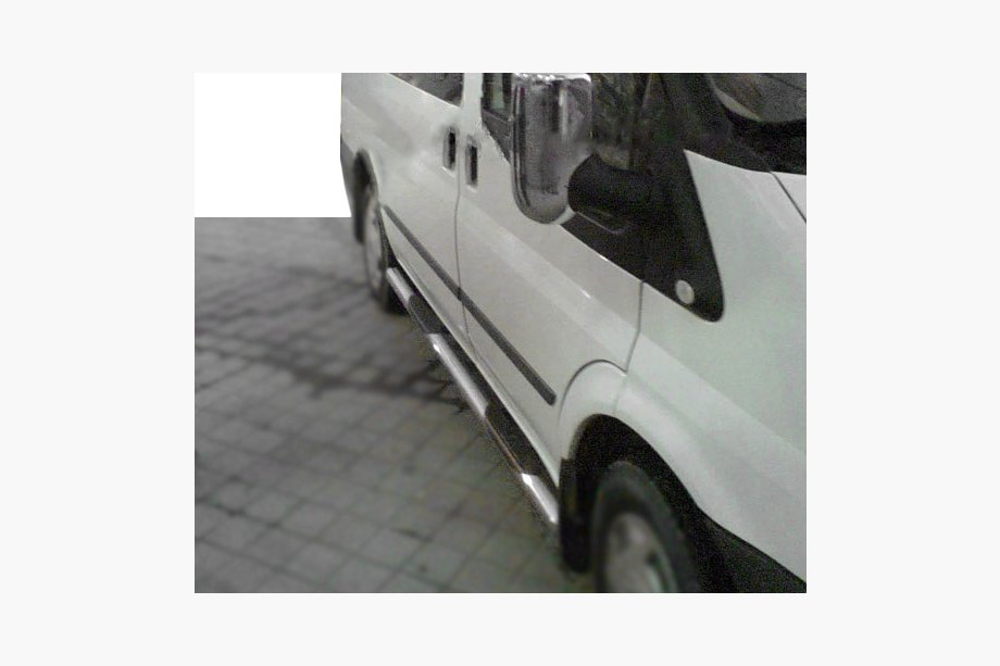 Ford Transit 2014– Bočné trubky Ø70 (2 ks, nerezová oceľ) Image