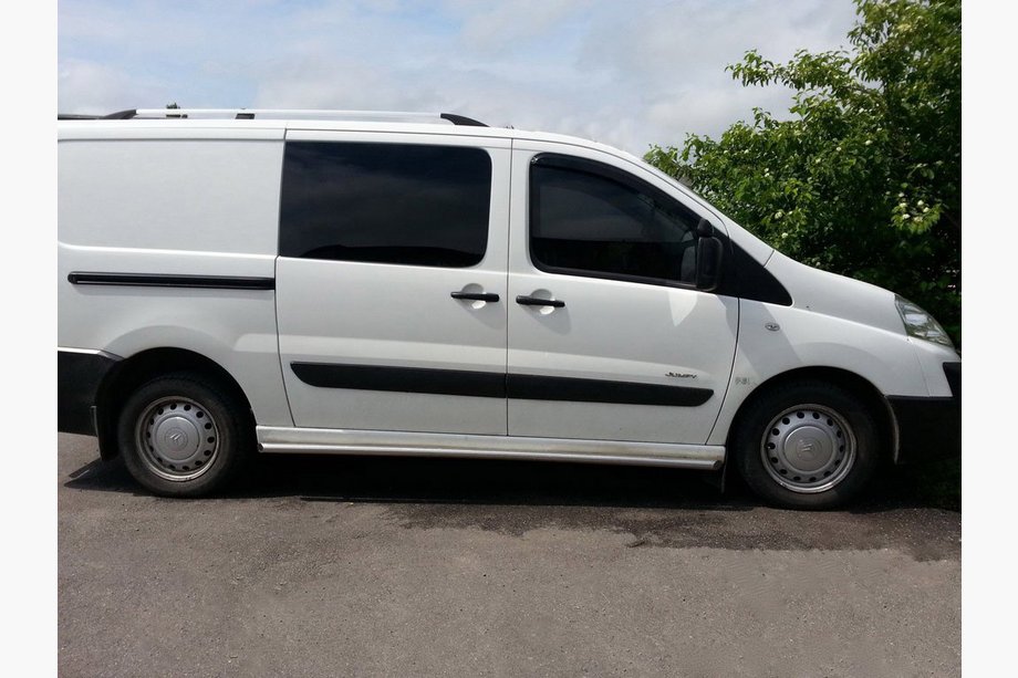 Citroen Jumpy 2007–2017 Bočné rúrky (2 ks, nerez) Ø60, krátky rázvor Image