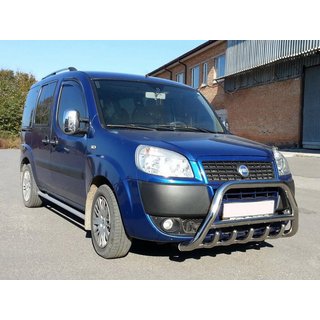 Predný ochranný rám WT003 (nerez) Fiat Doblo I 2005–2010