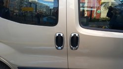 Fiat Fiorino/Qubo 2008–2024 Rámiky okolo kľučiek (4 ks, nerez) Carmos - turecká oceľ fotografia 10